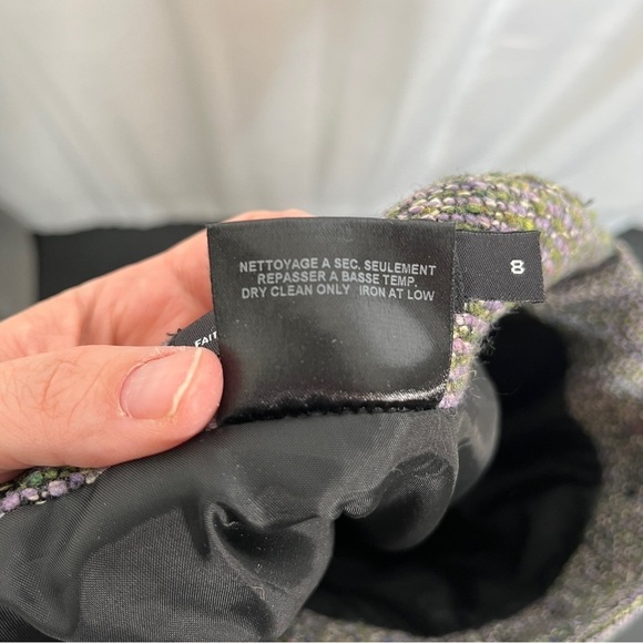 Tribal tweed pencil skirt with a front zipper slit - Picture 8 of 8